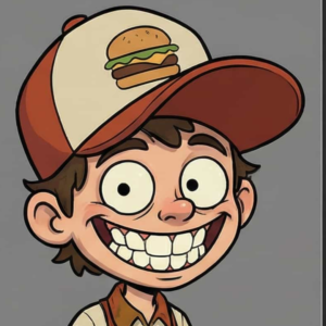 fast food worker cartoon