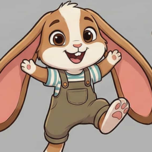 cute bunny character