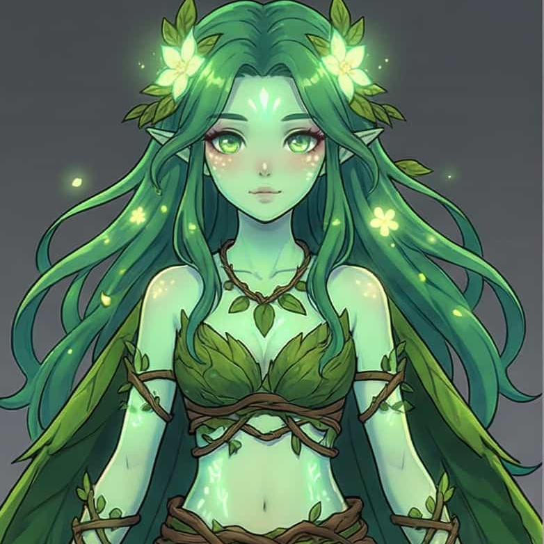 Nature Spirit Anime Girl