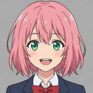 Cute School Anime Girl