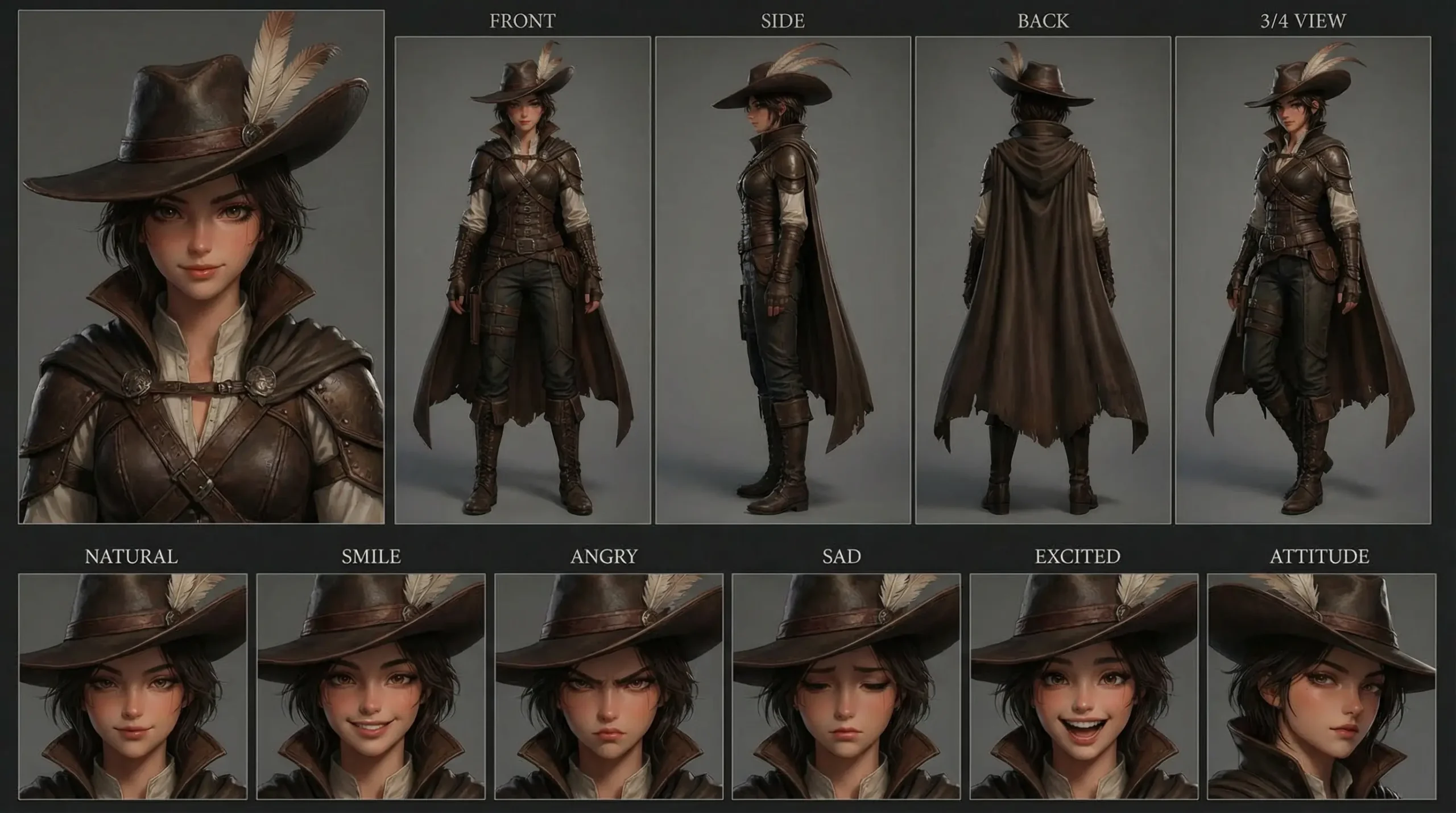 Elara, The Wandering Blade, Character Sheet