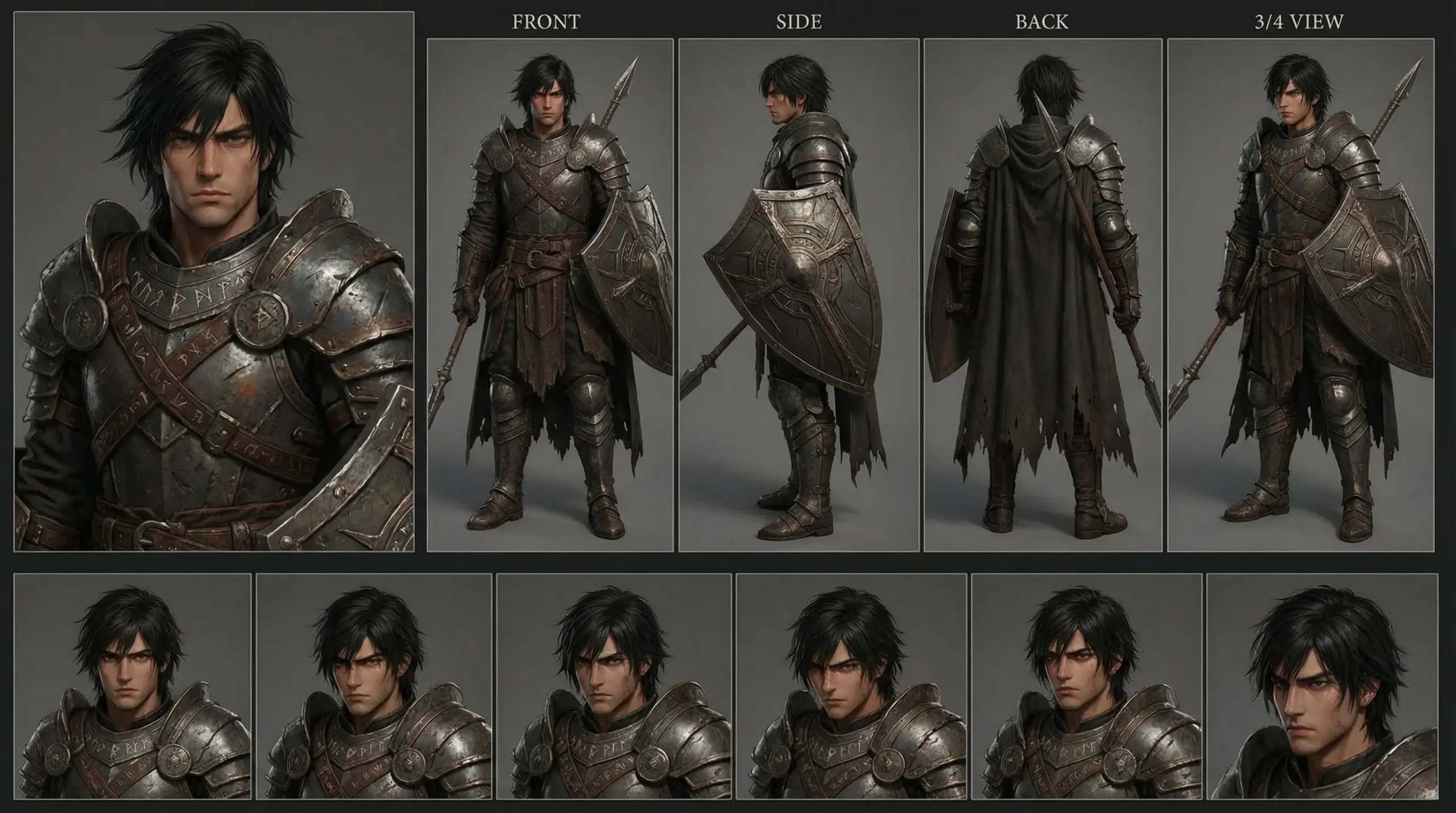 Gareth, The Stalwart Knight, Character Sheet
