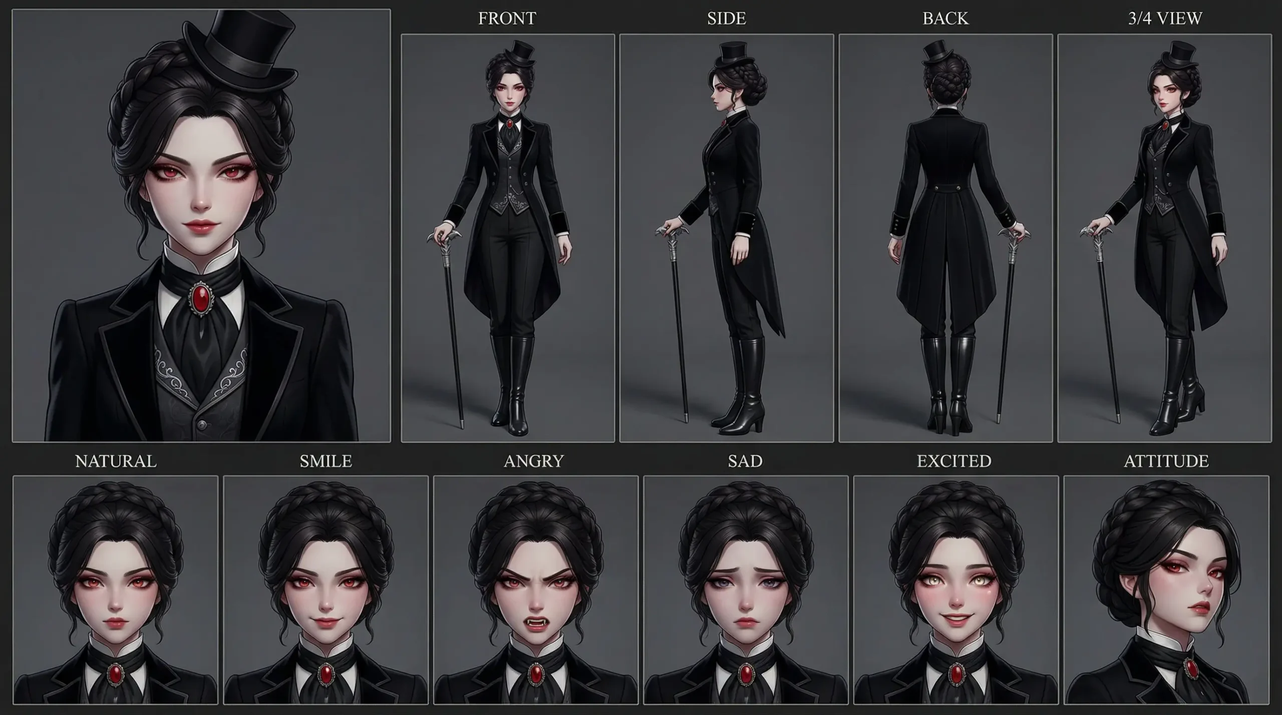 Lilith, The Crimson Countess, Character Sheet