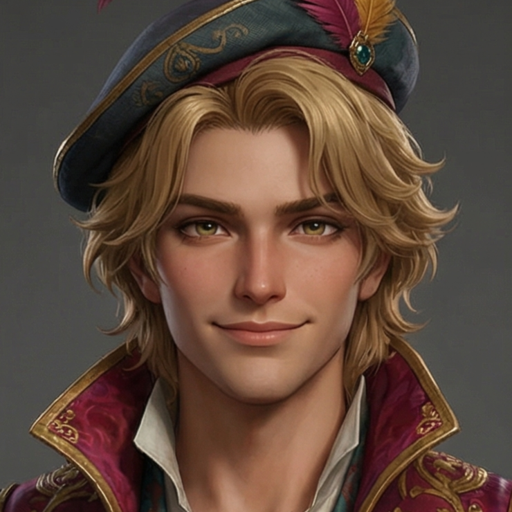 3D Anime Bard Character