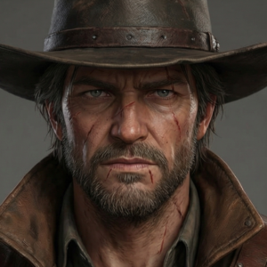 3D Anime Cowboy Gunslinger