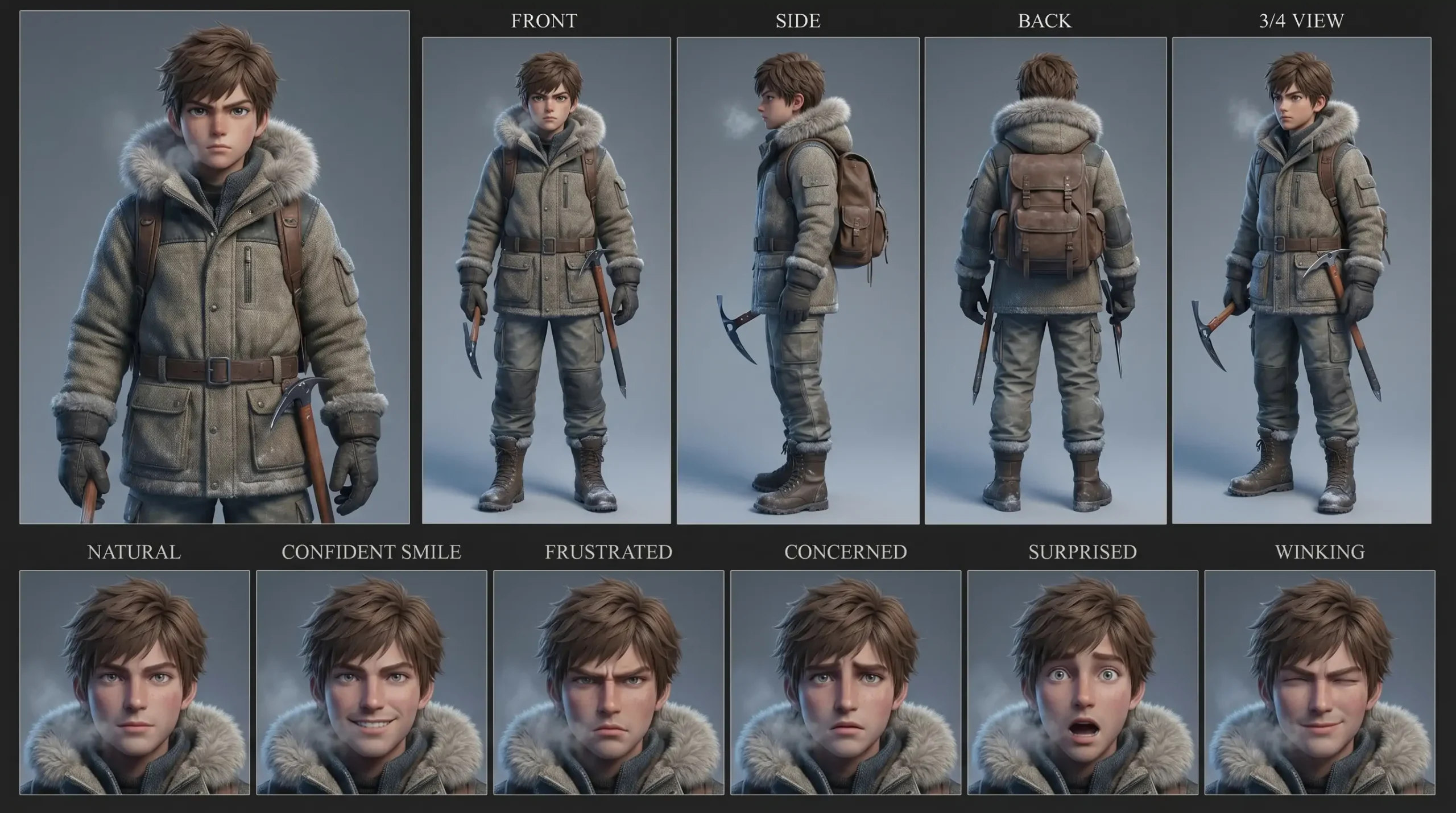 Brave the Cold with the 3D Anime Arctic Explorer
