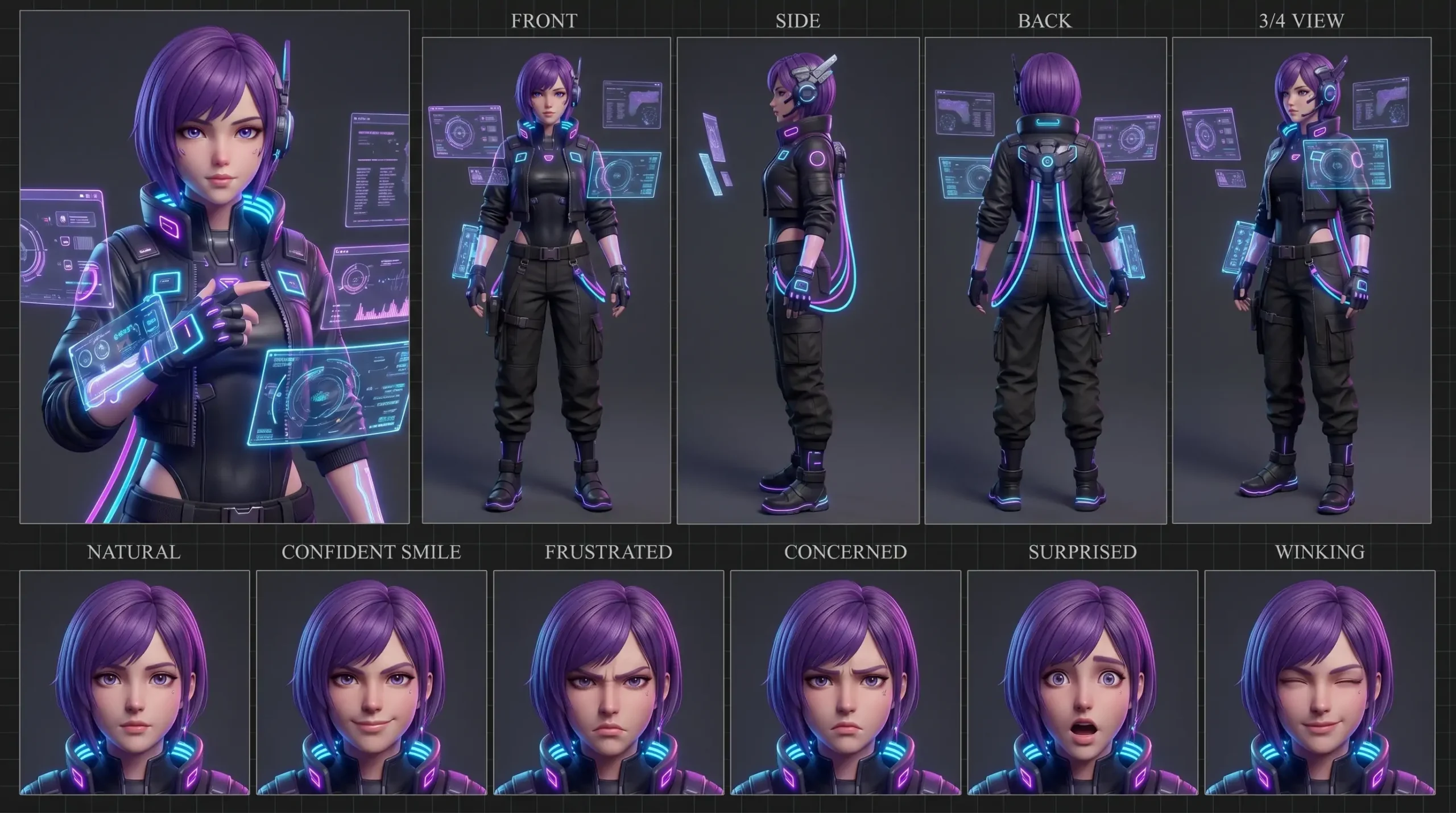 Anime Anime Character: Cyber Specialist