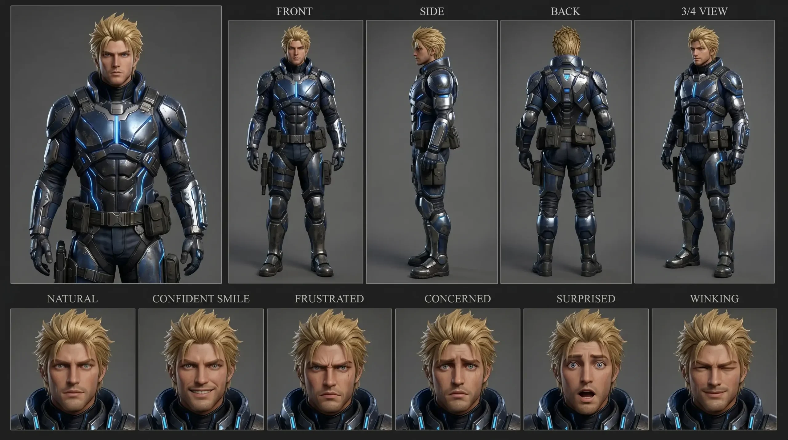 Anime Characters: Vanguard Soldier 3D