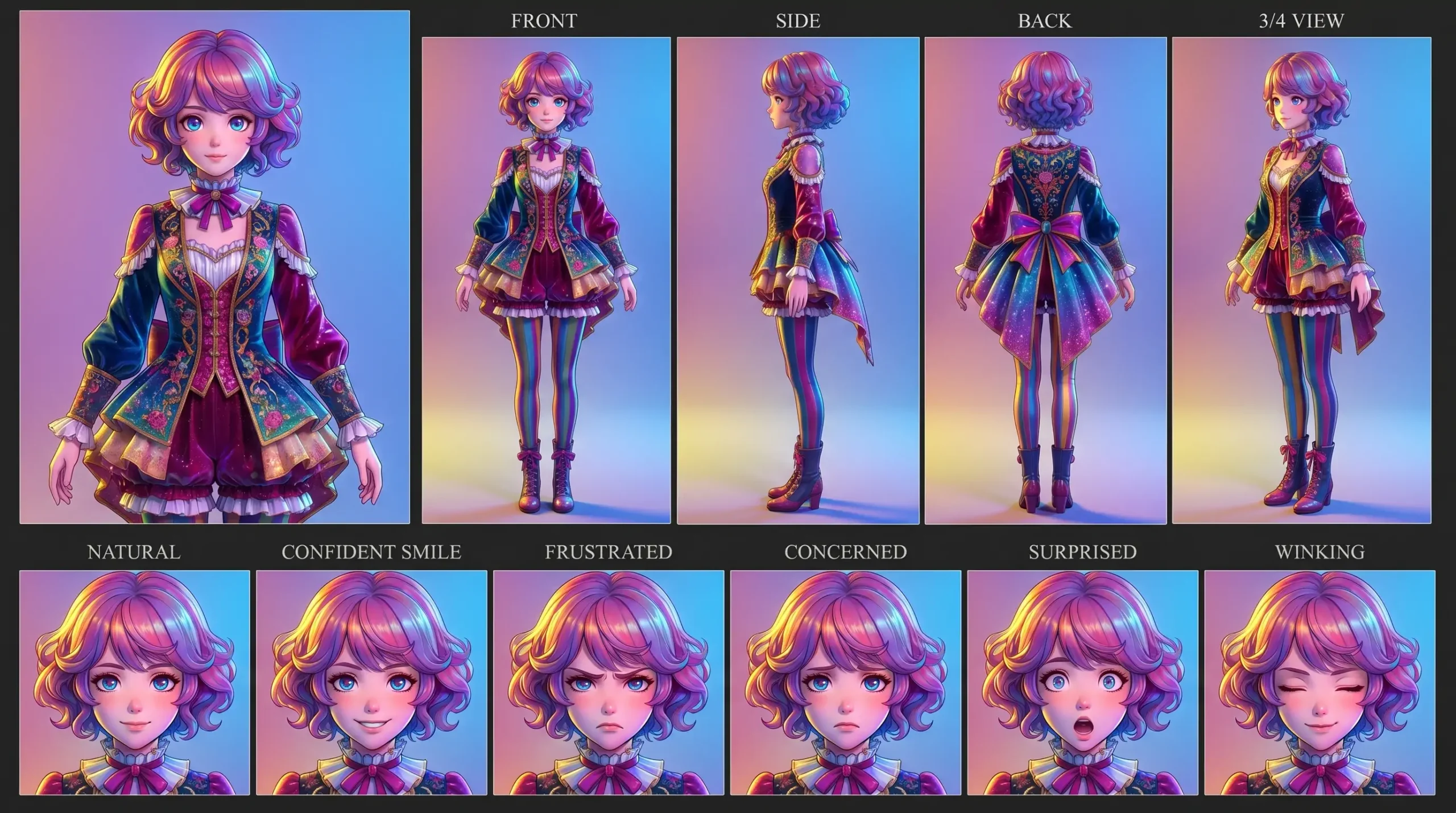 Anime Hentai: Stylized Magical Girl 3D