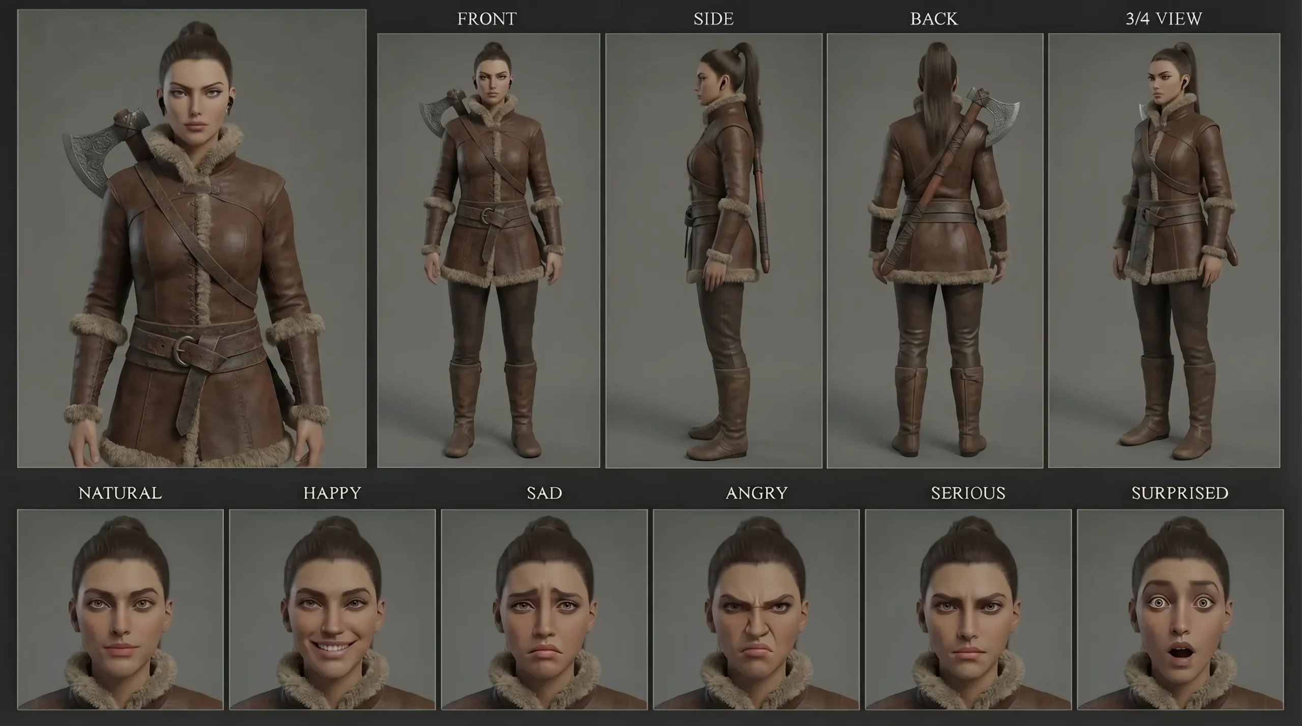 Elara, The Versatile Heroine Character Sheet – Modern, Fantasy, Sci-Fi