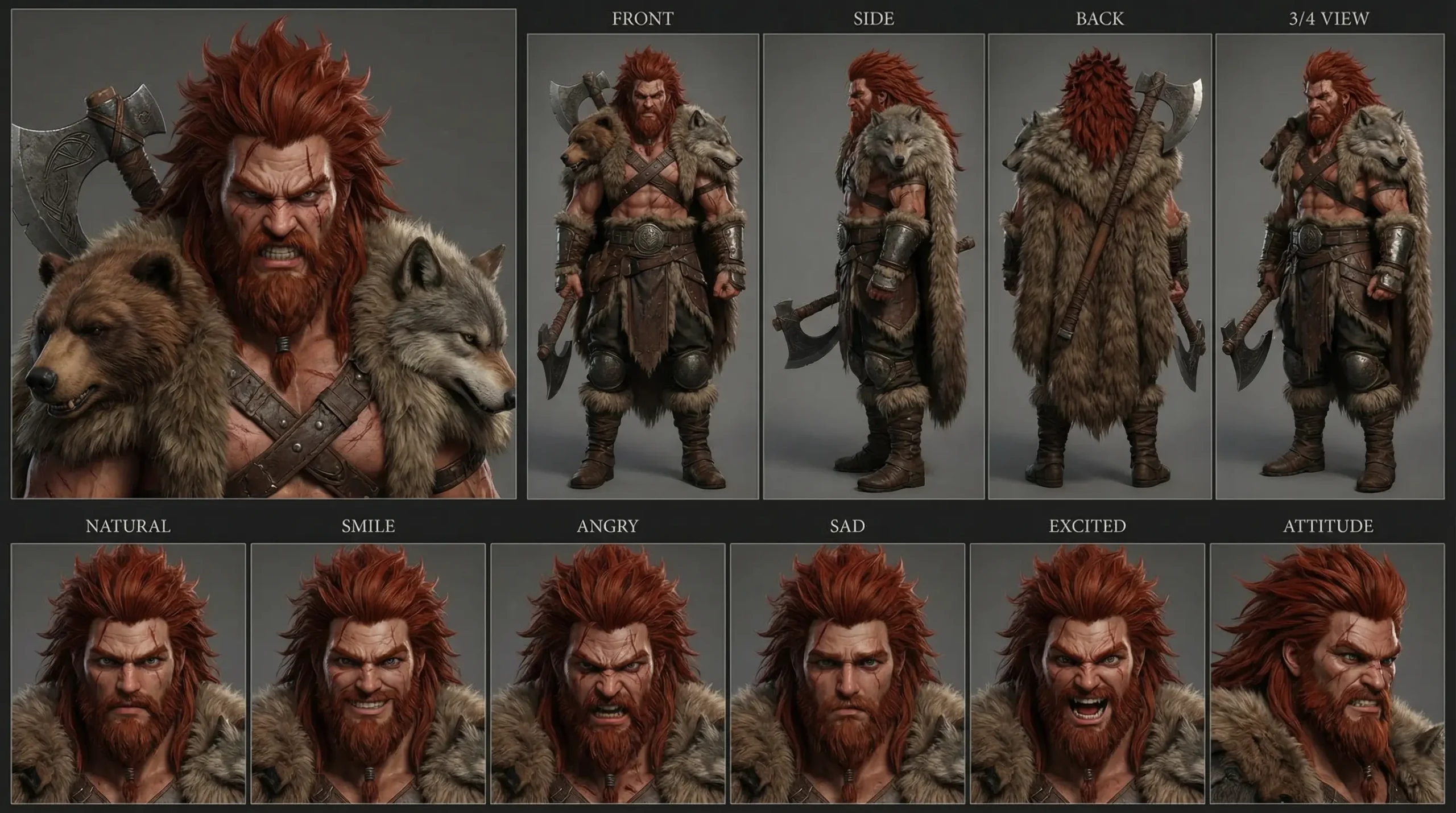 Gunnar Wolf-Kin, Chieftain Character Sheet