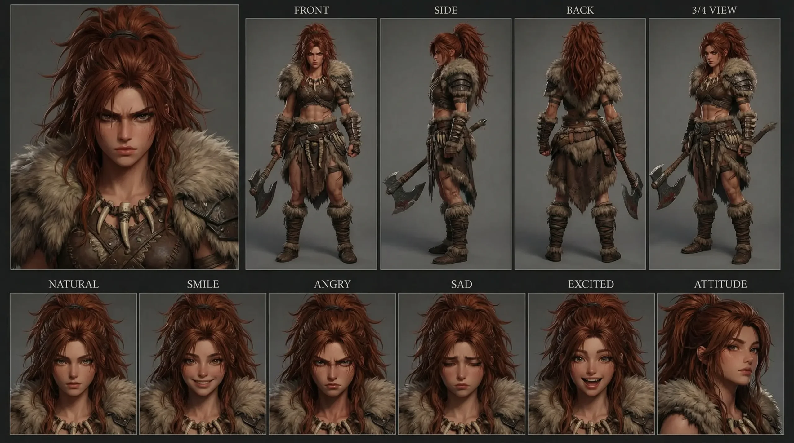Lyra the Wild, Barbarian Character Sheet