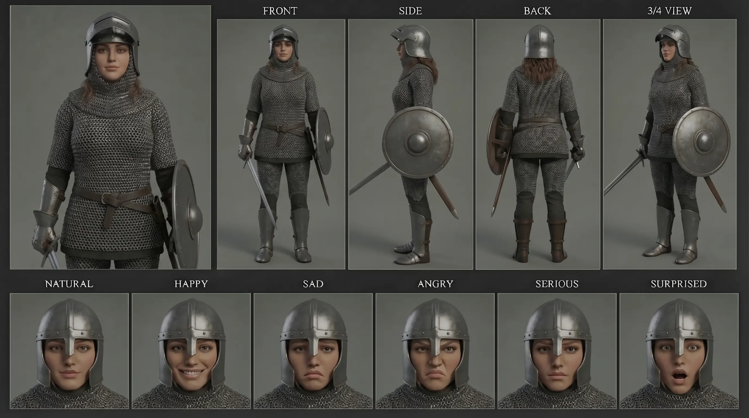 Elara, The Adaptive Leader Character Sheet – Modern, Sci-Fi, Historical